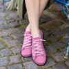 Kép 2/2 - GITA bohemian PINK BUBBLE kézműves bőr cipő