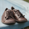 Kép 3/5 - GITA bohemian MÁRVÁNYOS BARNA kézműves bőr cipő