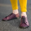 Kép 3/3 - GITA bohemian KÉTSZÍNŰ PADLIZSÁN kézműves bőr cipő