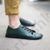Kép 1/4 - GITA bohemian MÉREGZÖLD kézműves bőr cipő