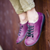 Kép 2/2 - GITA bohemian VINO kézműves bőr cipő