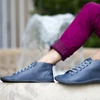 Kép 1/2 - GITA boots KÉKESSZÜRKE kézműves bőr cipő