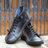 Kép 1/3 - GITA boots FEKETE -vastag talpú kézműves bőr cipő