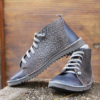 Kép 1/4 - GITA boots KÉK KARCOS - vastag talpú kézműves bőr cipő