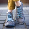 Kép 2/3 - GITA boots GLAM SZÜRKE -vastag talpú kézműves bőr cipő
