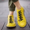 Kép 3/3 - GITA boots SÁRGA -vastag talpú kézműves bőr cipő