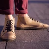 Kép 2/3 - GITA boots TEVE BARNA -vastag talpú kézműves bőr cipő