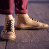 Kép 2/3 - GITA boots TEVE BARNA -vastag talpú kézműves bőr cipő