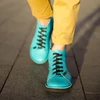 Kép 3/3 - GITA boots AZÚR ZÖLD -vastag talpú kézműves bőr cipő