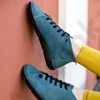 Kép 1/2 - GITA COMFORT boots PETROL kézműves bőr cipő