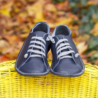 GITA bohemian ÉJKÉK - kézműves bőr cipő