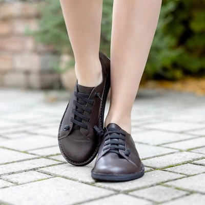 ARTUSHKA bohemian KÁVÉ BARNA kézműves bőr cipő