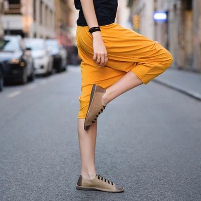 HÁROMNEGYEDES HÁREM NADRÁG NAPSÁRGA