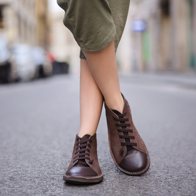 GITA boots DUPLAÉTCSOKI -vastag talpú kézműves bőr cipő