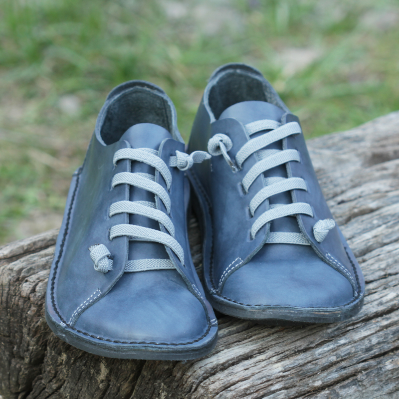 GITA bohemian KÉKESSZÜRKE kézműves bőr cipő