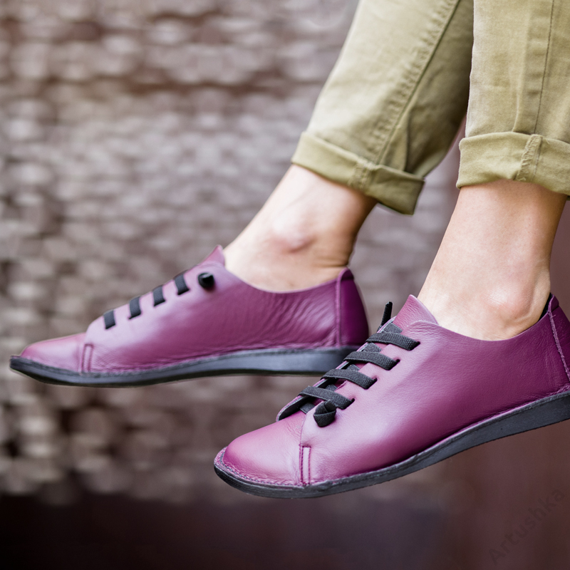GITA bohemian VINO kézműves bőr cipő