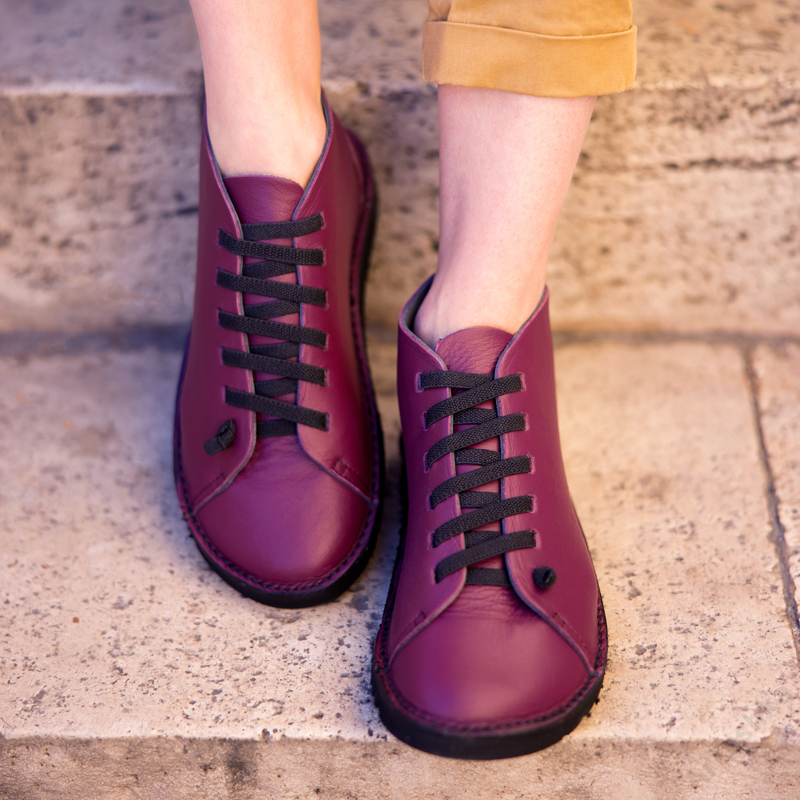 GITA boots VINO -vastag talpú kézműves bőr cipő