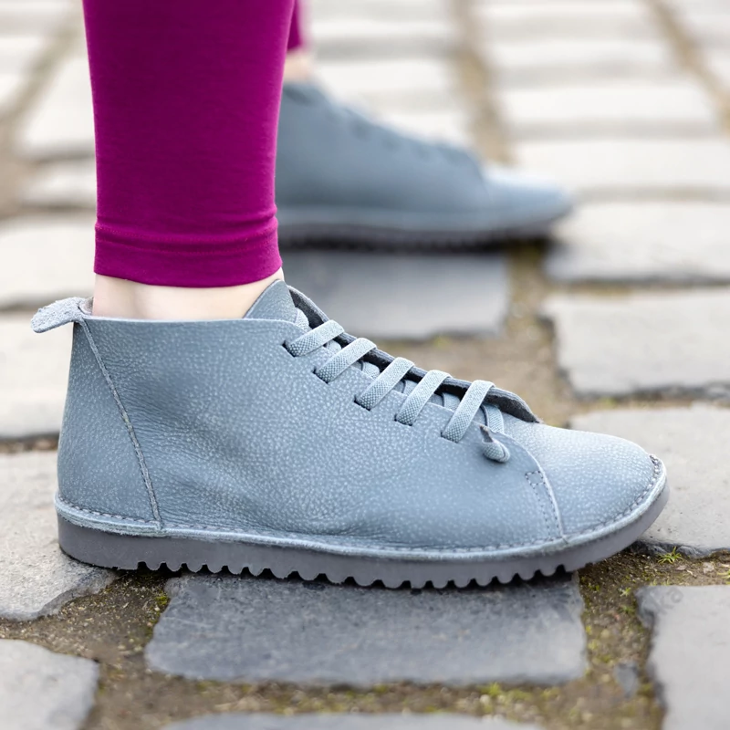 GITA boots LAMANTIN -vastag talpú kézműves bőr cipő