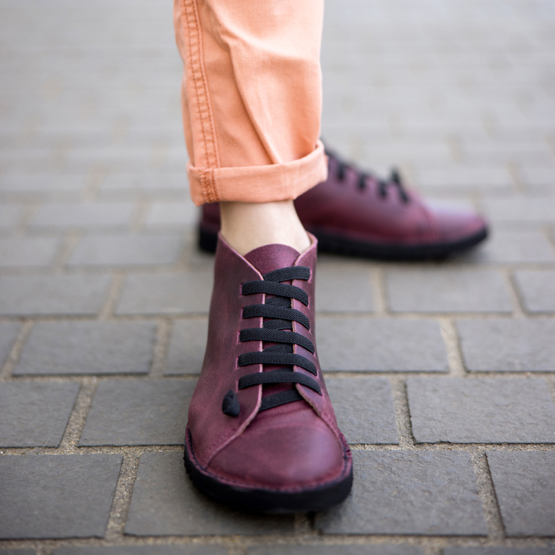 GITA boots OTHELLO -vastag talpú kézműves bőr cipő