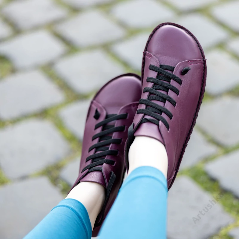 GITA boots PADLIZSÁN -vastag talpú kézműves bőr cipő