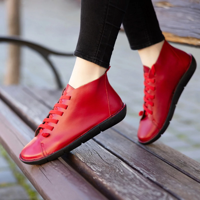 GITA COMFORT boots KÁRMIN kézműves bőr cipő