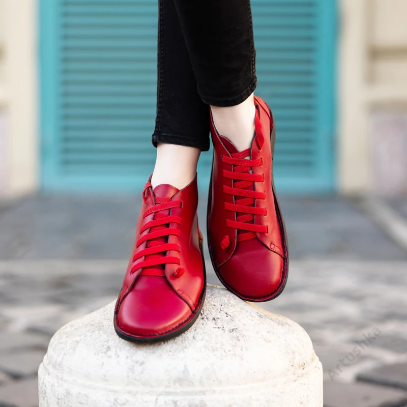 GITA COMFORT boots KÁRMIN kézműves bőr cipő